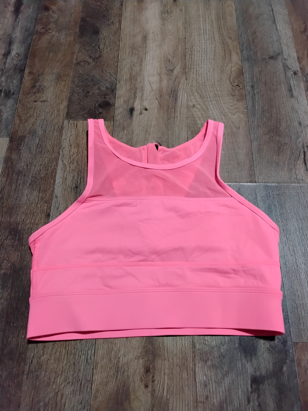 ZYIA Hot Pink High-Neck Crop Tank